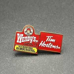 Wendy's Fast Food Restaurant Tim Horton's Employee Lapel Hat Pin